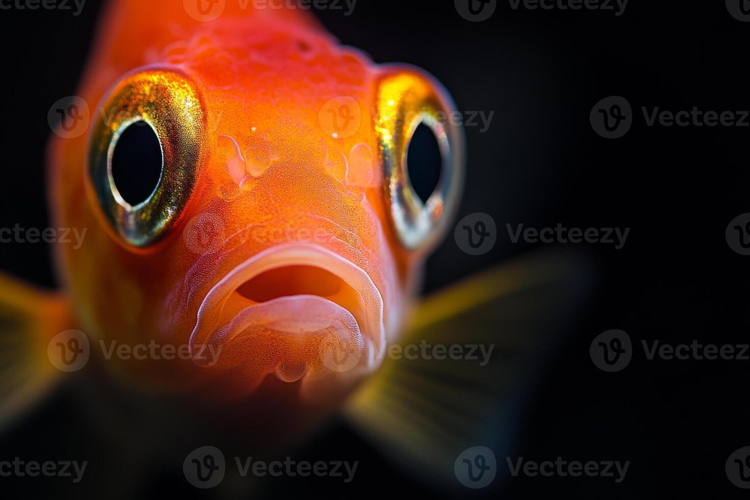 A close up of a fish with big eyes photo