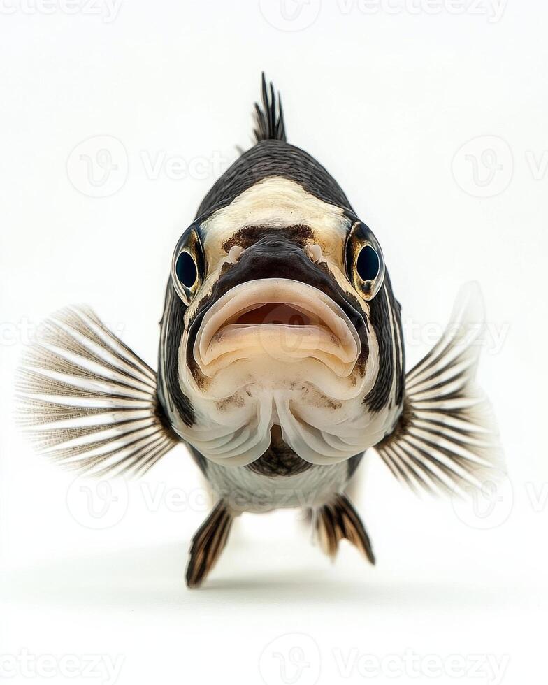 A fish with a big mouth and long fins photo