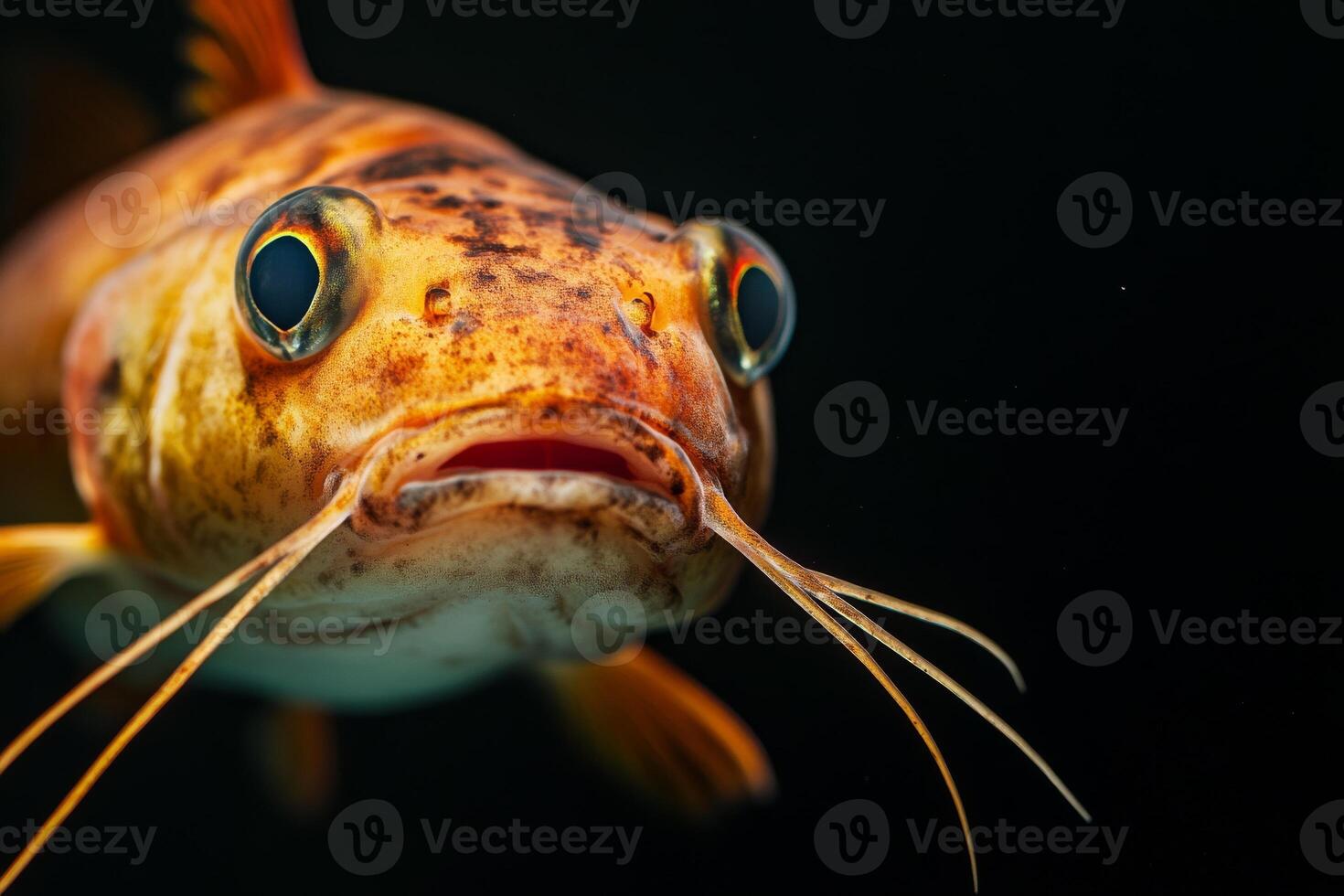 A close up of a fish with big eyes photo