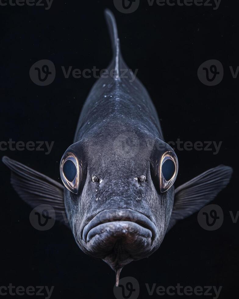 A close up of a fish with big eyes photo