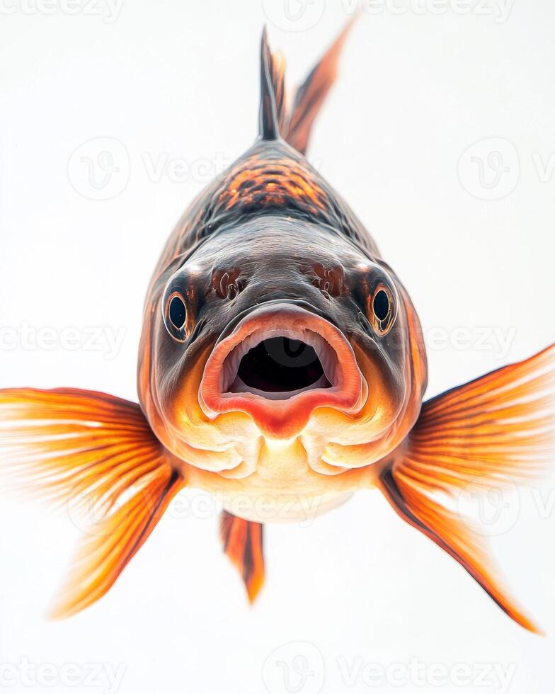 A fish with its mouth open and its mouth open photo