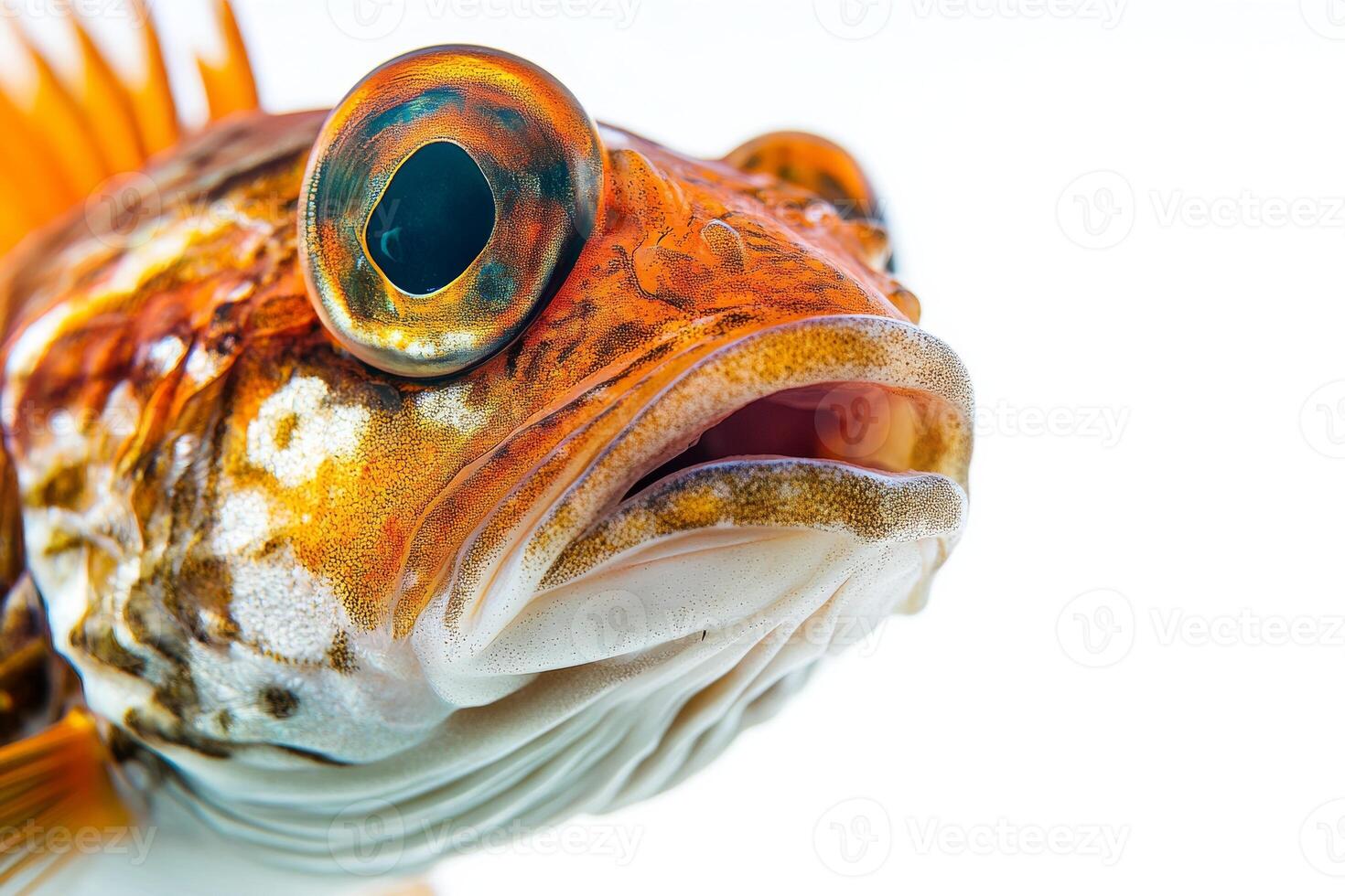 A close up of a fish with big eyes photo