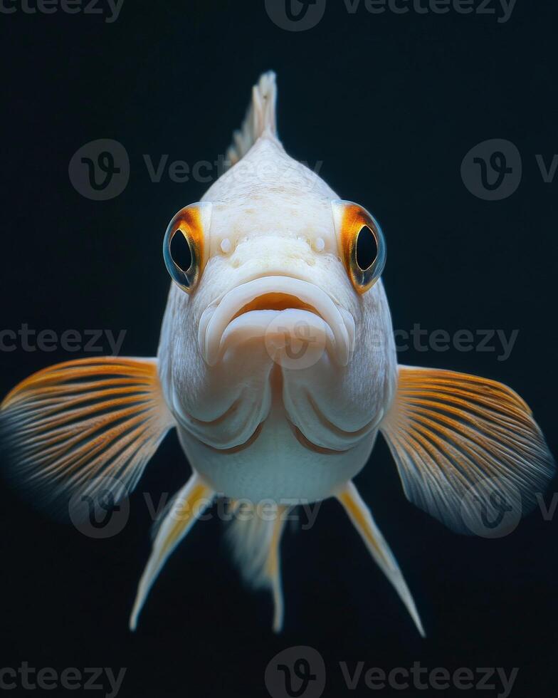 A close up of a fish with big eyes photo
