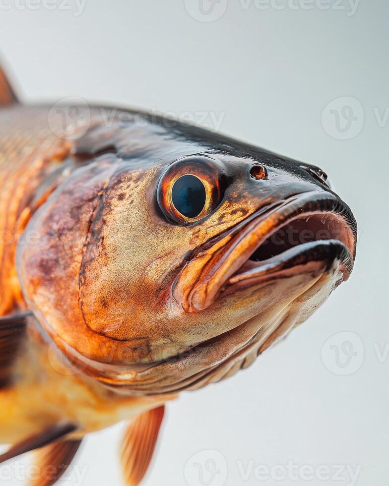 A close up of a fish with big eyes photo