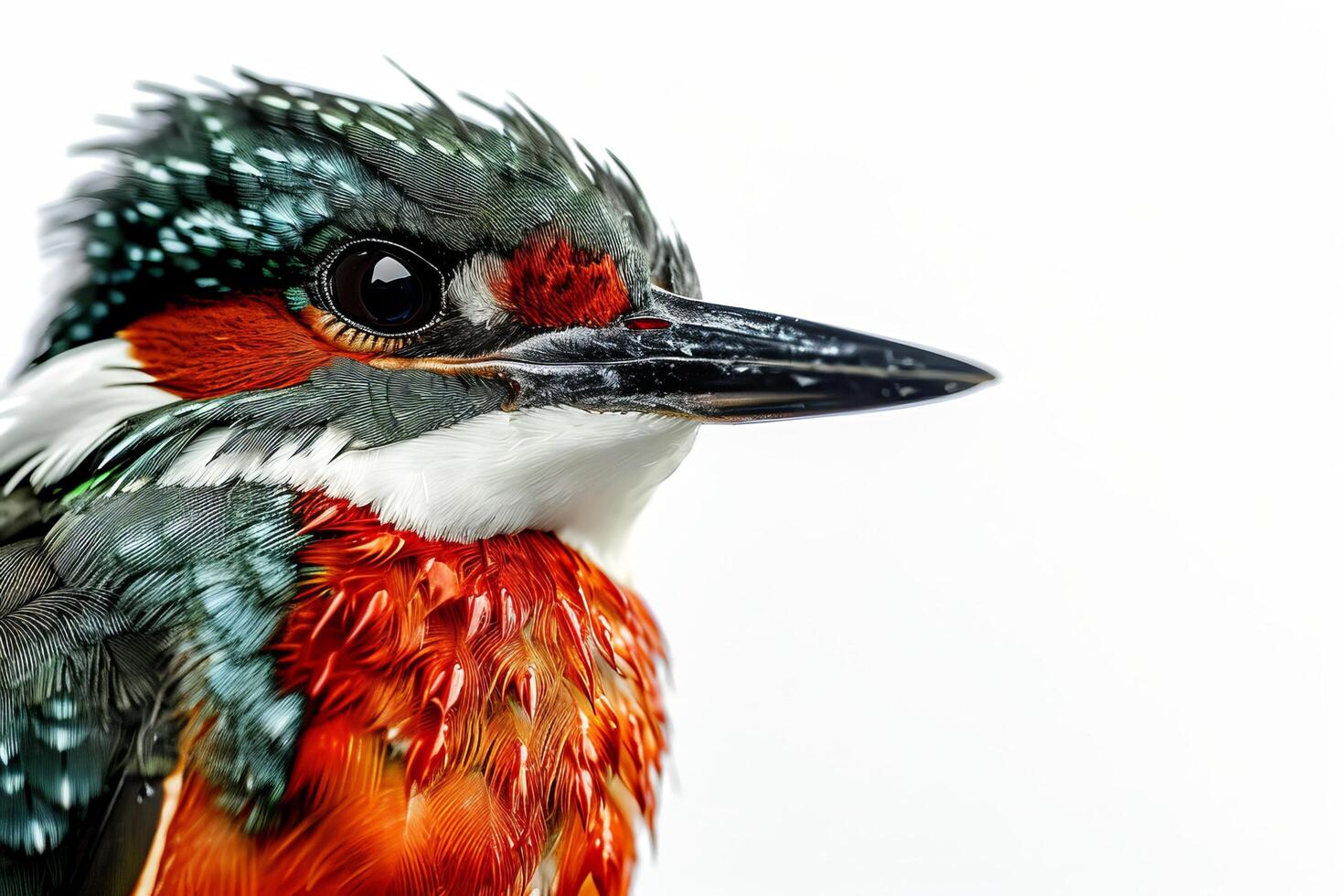 A close up of a bird with wet feathers photo