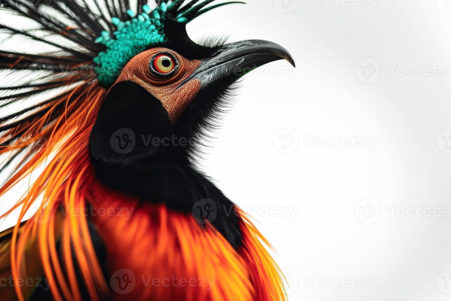 A colorful bird with a long tail and bright feathers photo