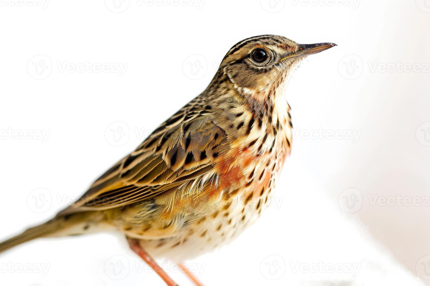 A bird with a red beak and a yellow and brown body photo