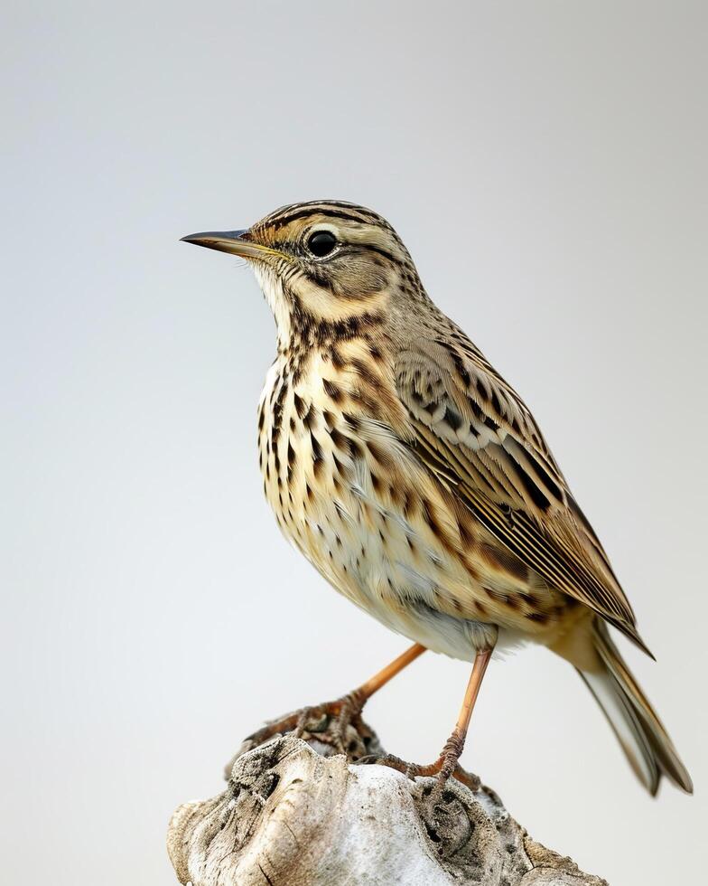 A bird is standing on a branch photo
