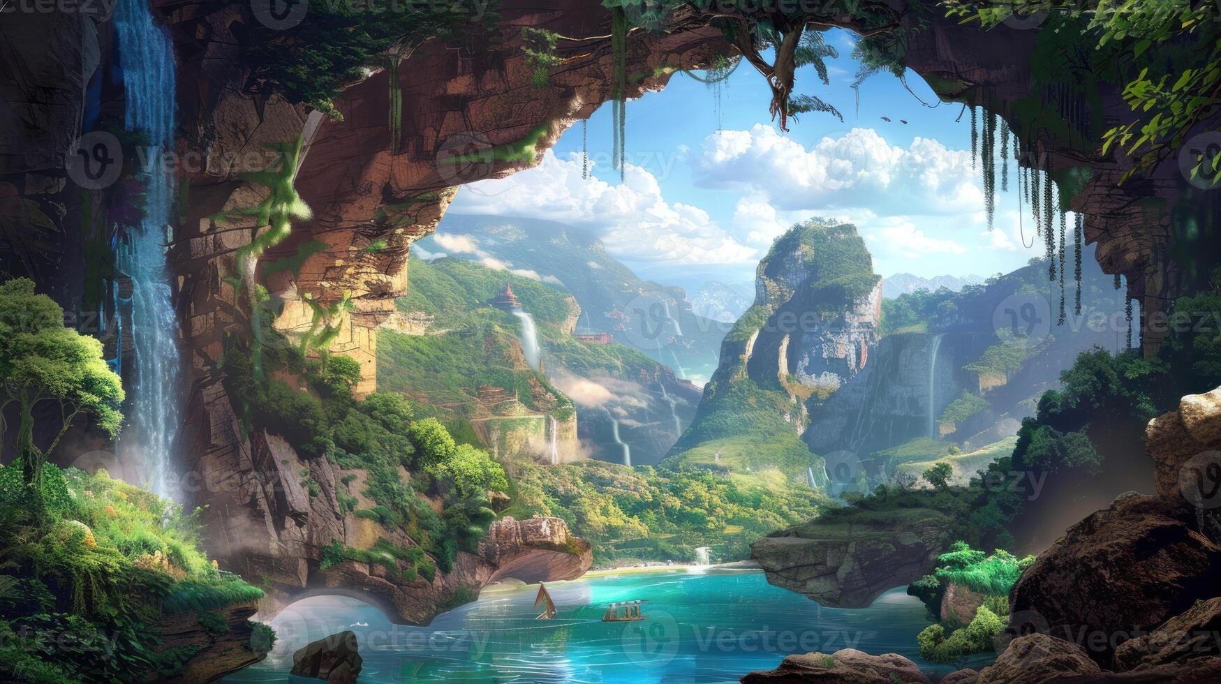 A Glimpse of a Lush, Tropical Paradise photo