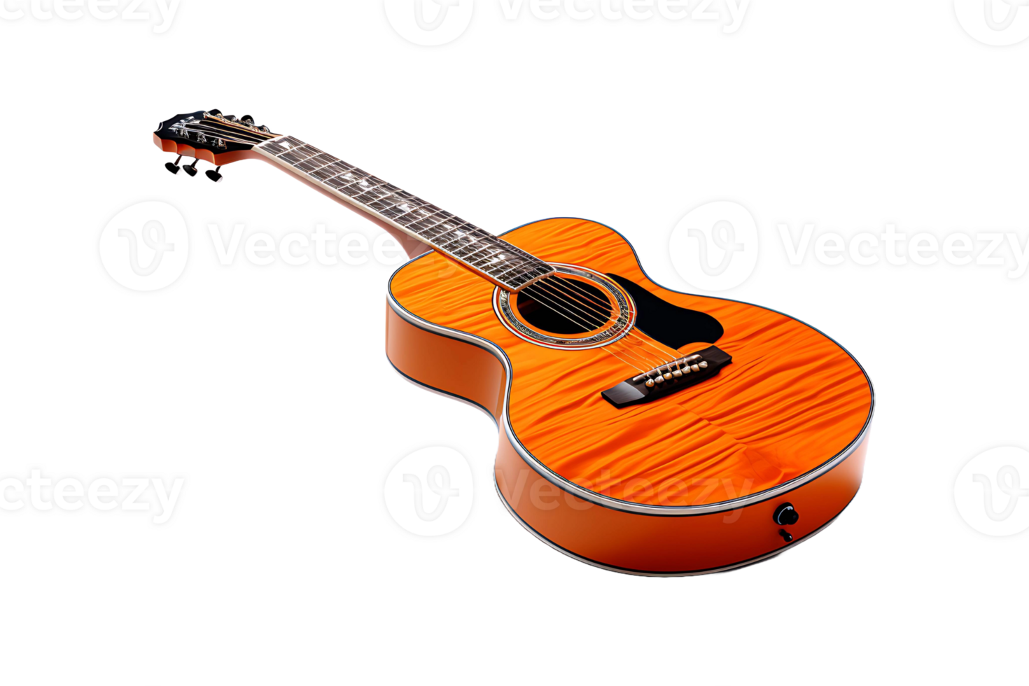 Guitar isolated on transparent background. png