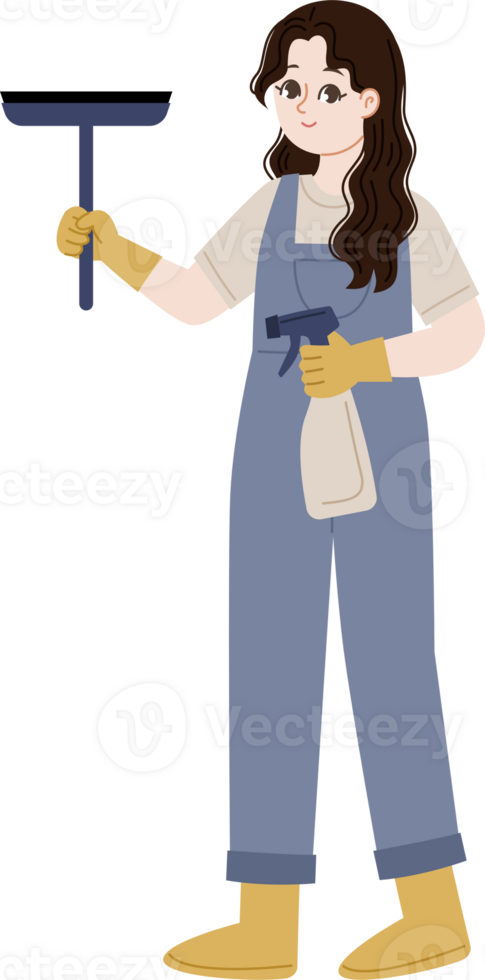 Cleaning Service Worker png