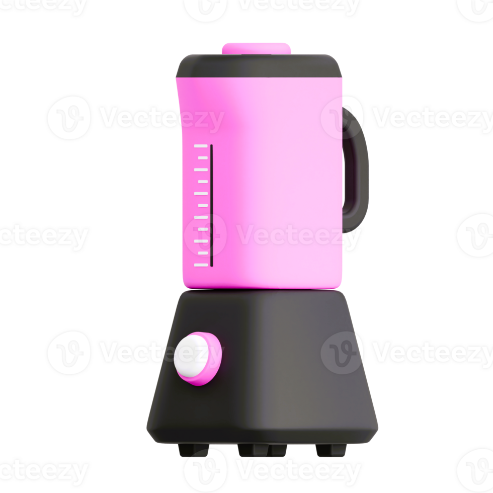 3D Render Pink and Black Blender Design for Modern Kitchen Appliances png
