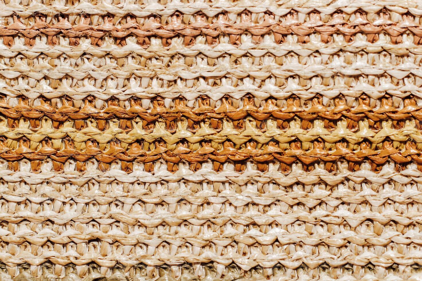 Straw pattern texture. Ethnic background with geometric stripes photo