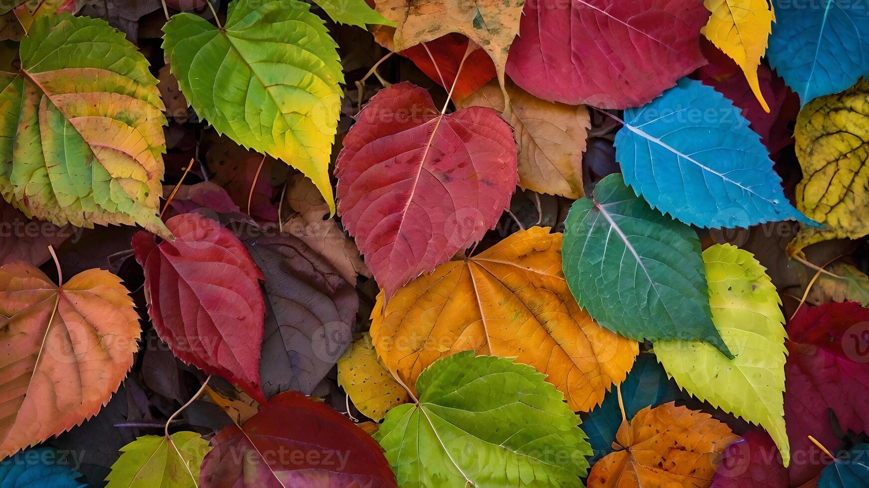 A Symphony of Autumn Leaves in Vibrant Hues photo