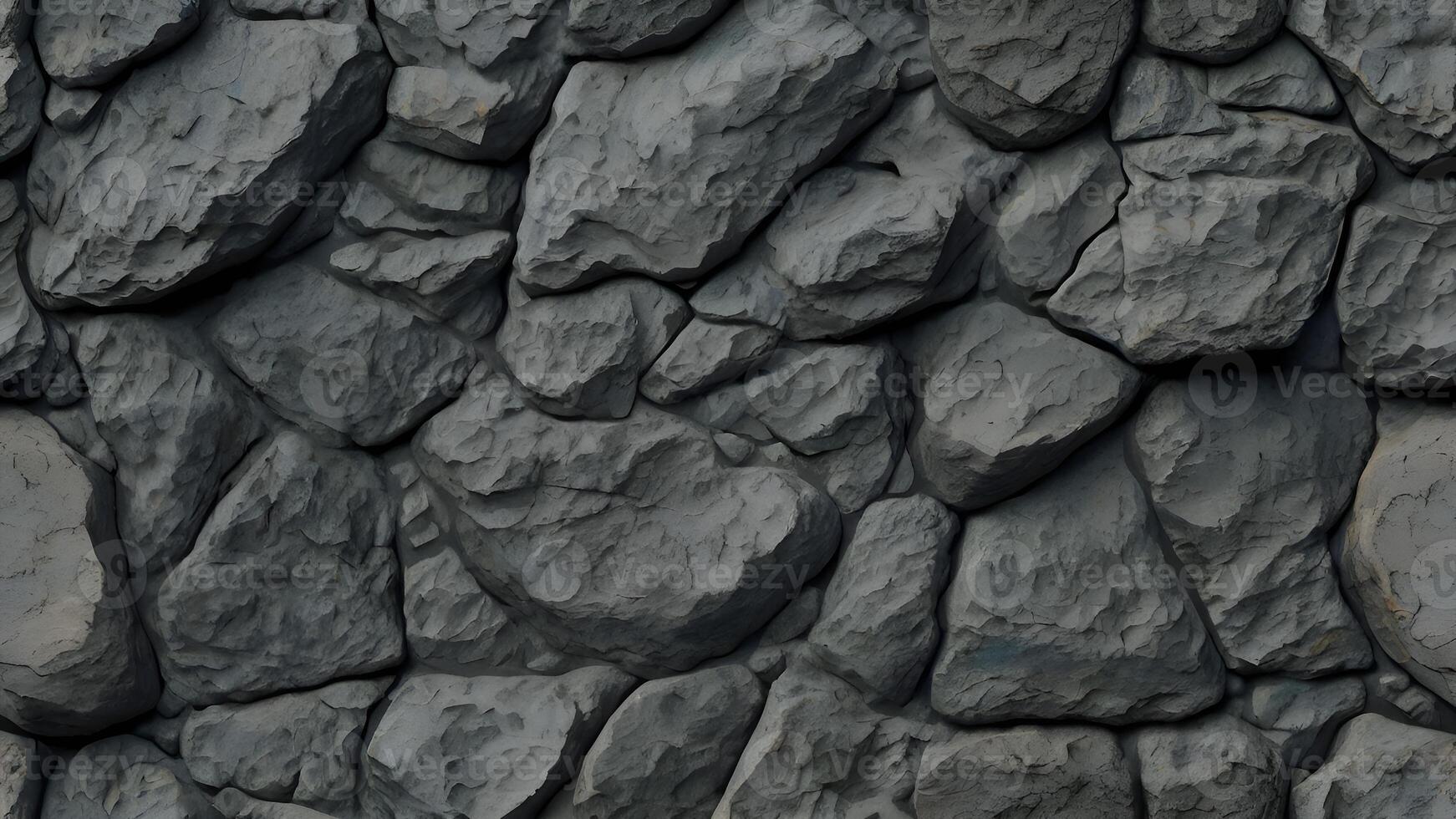Gray Stone Wall Texture Seamless Background photo