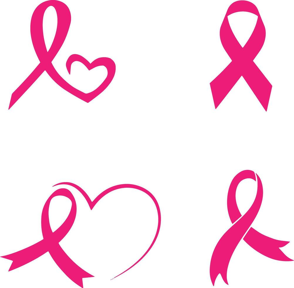 A versatile breast cancer awareness icon that can be used by NGOs, corporations, and individuals to promote awareness and support vector