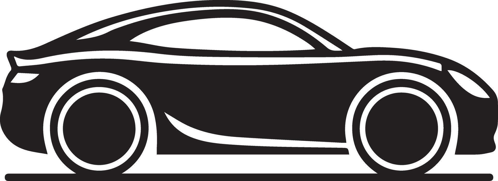 A sedan black colored latest car, designed for multipurpose use. Its sleek, minimalistic design ensures versatility for various applications, including logos, icons, and t-shirt designs vector