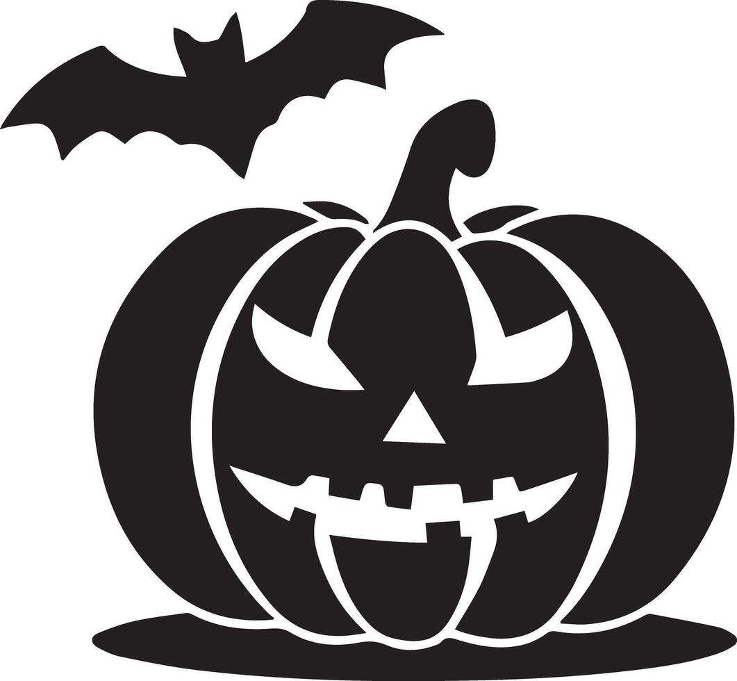 A Halloween ghost and bat icon designed for multiple companies, featuring a creepy, eerie, and haunting style. Perfect for logos, posters, t-shirts, and other graphic projects. vector