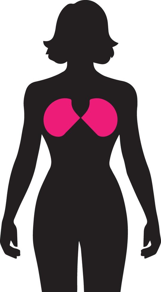 An icon of women for Breast Cancer Awareness Day, designed for versatile use across NGOs, various companies like health care vector