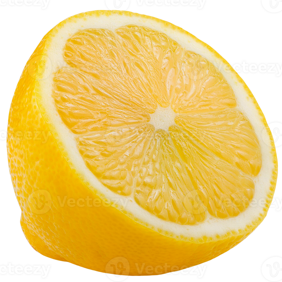 A lemon slice isolate on transparent background. png