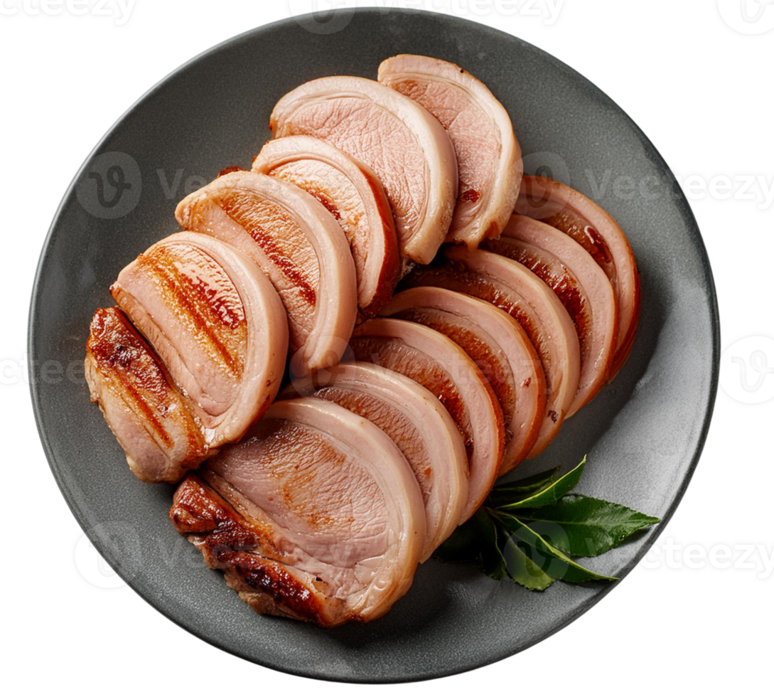 Grilled becons isolate on transparent background. png