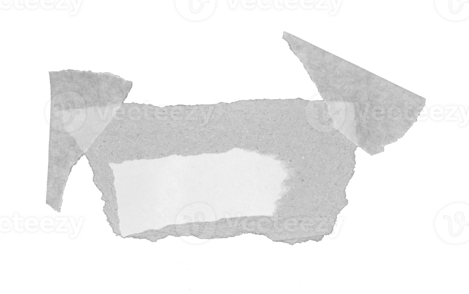Masking tape on torn paper file on transparent background png
