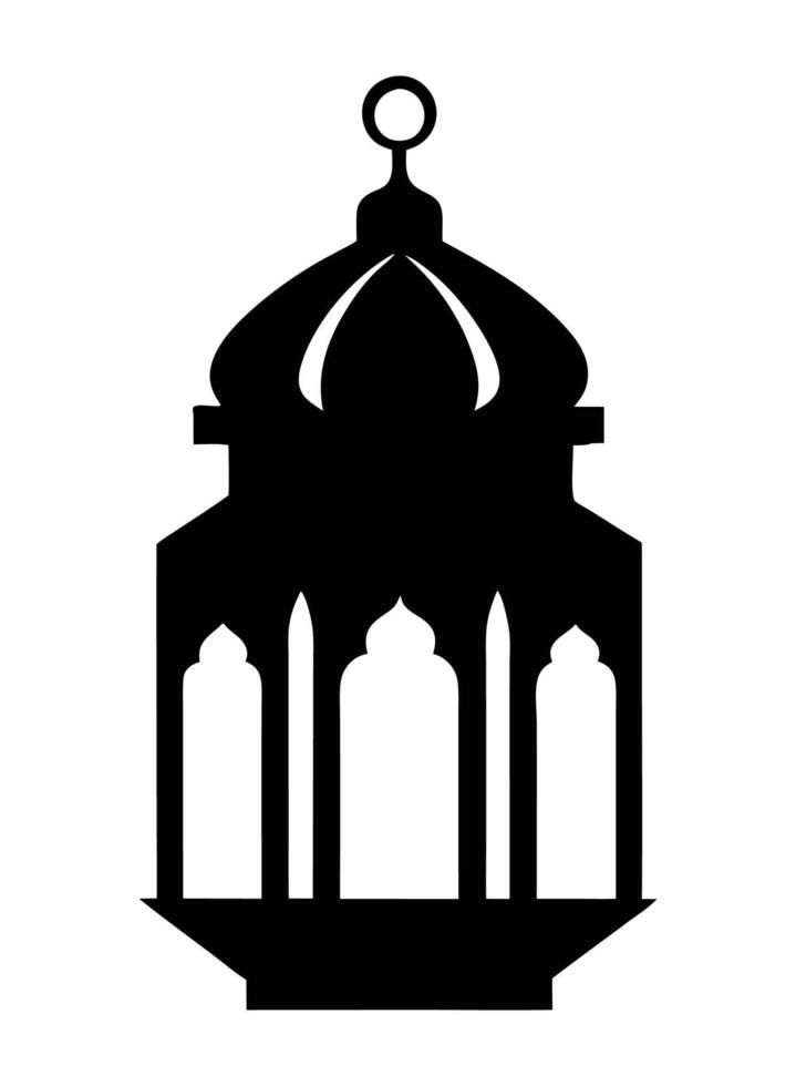 Islamic Lantern illustration for Ramadan Kareem and Eid Mubarak Design vector