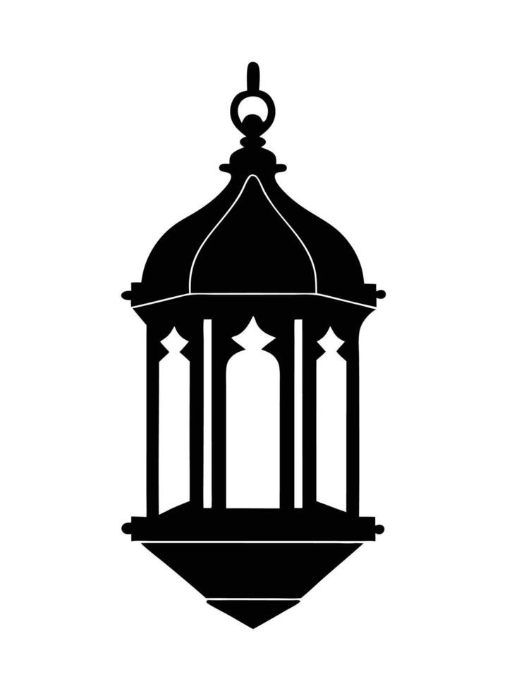 Ramadan Kareem design Islamic theme Lantern illustration vector