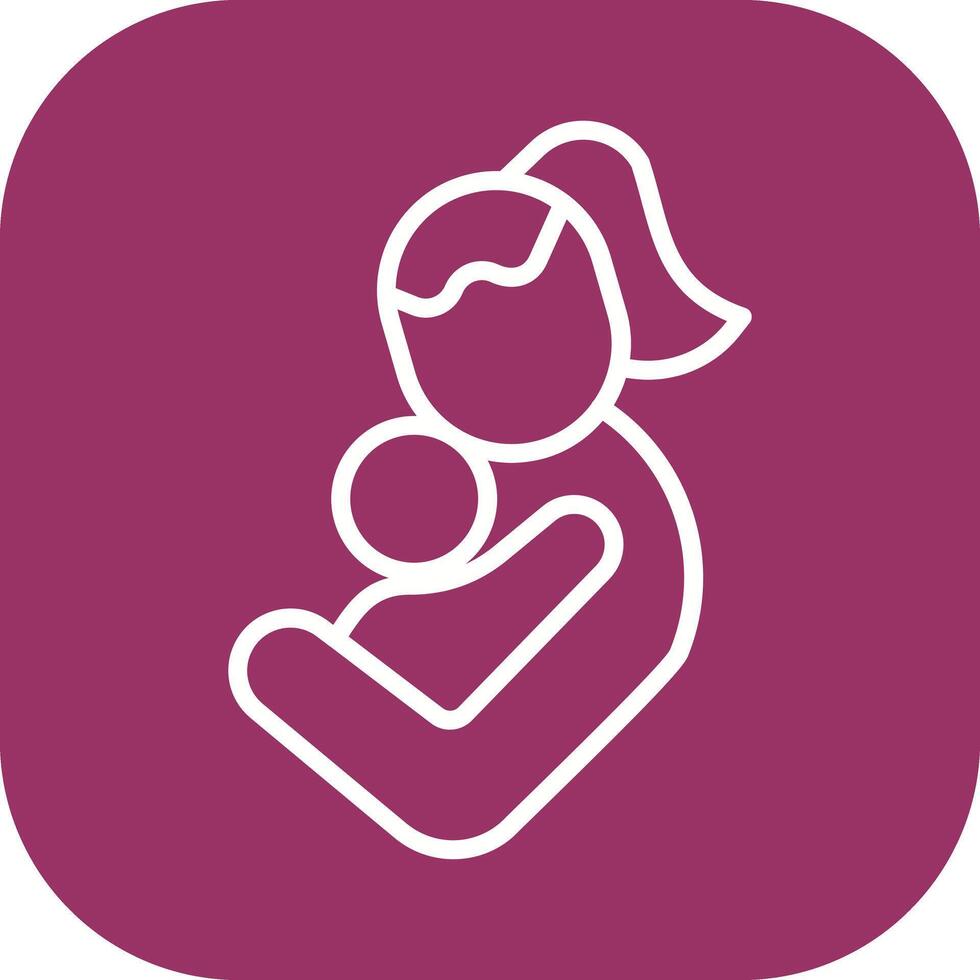 Mother and Child Icon Design vector