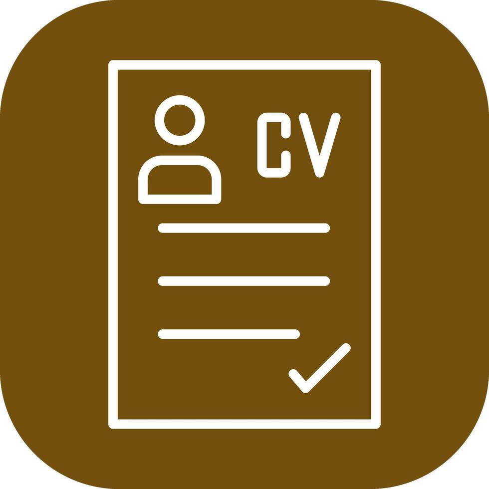 CV Icon Design vector