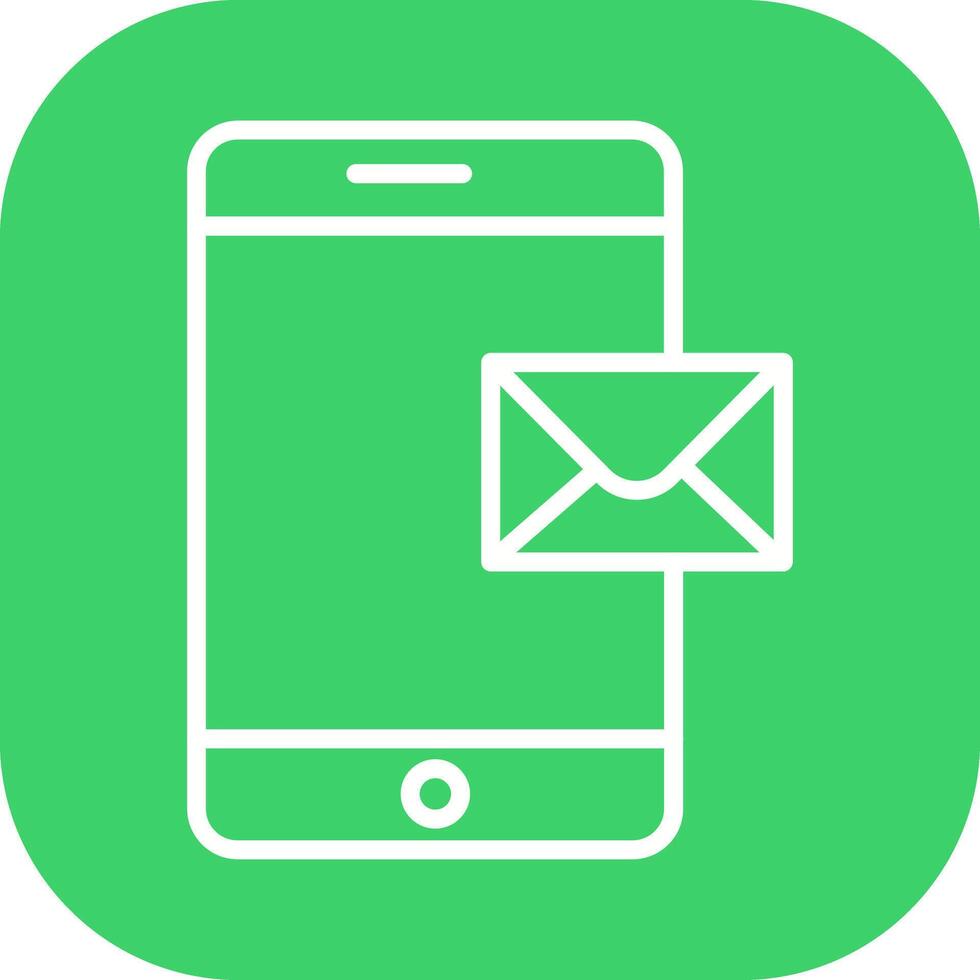 Mobile E-mail Icon Design vector