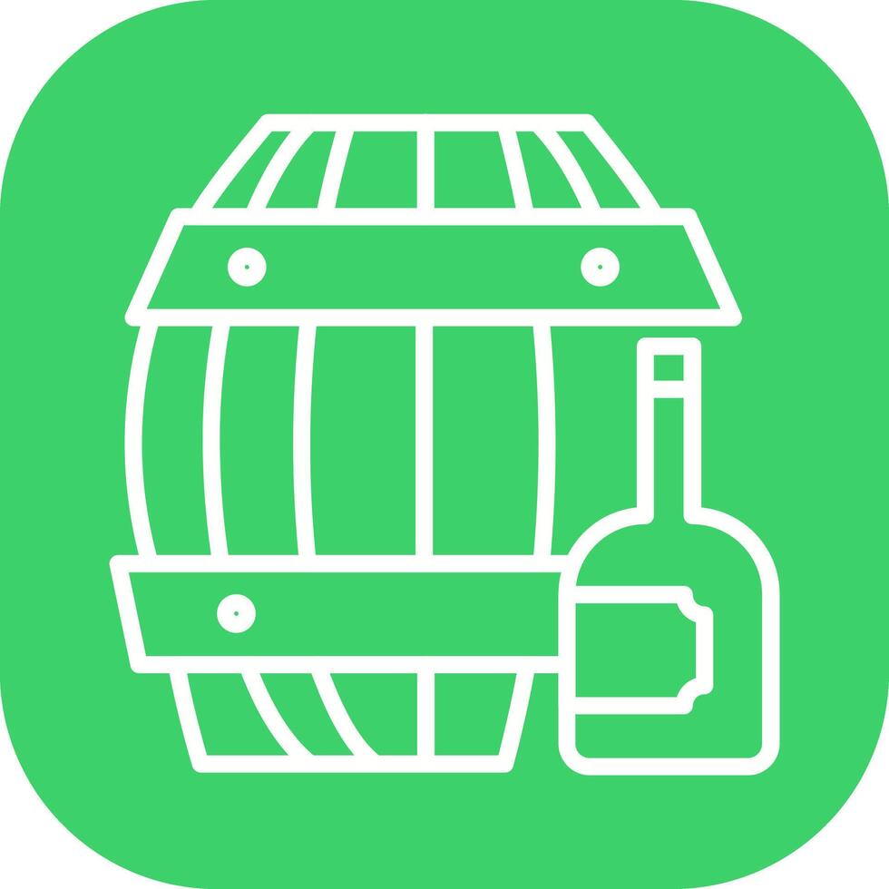 Wine Barrel Icon Design vector