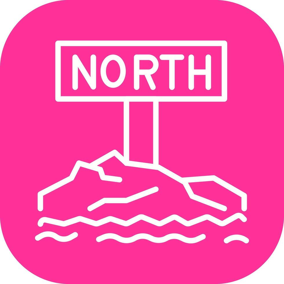 Northpole Icon Design vector