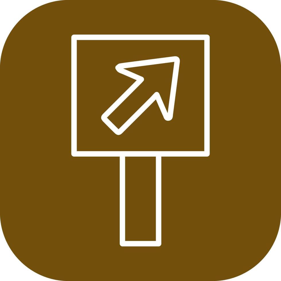 Diagonal Up Right Arrow Icon Design vector