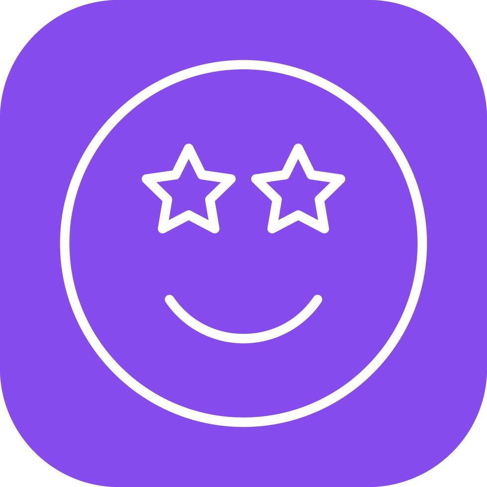 Star-Struck Icon Design vector