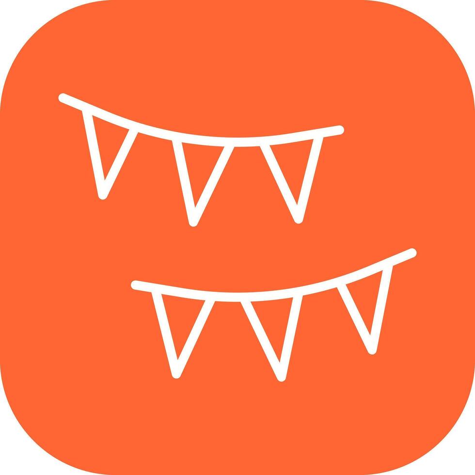 Streamers Icon Design vector