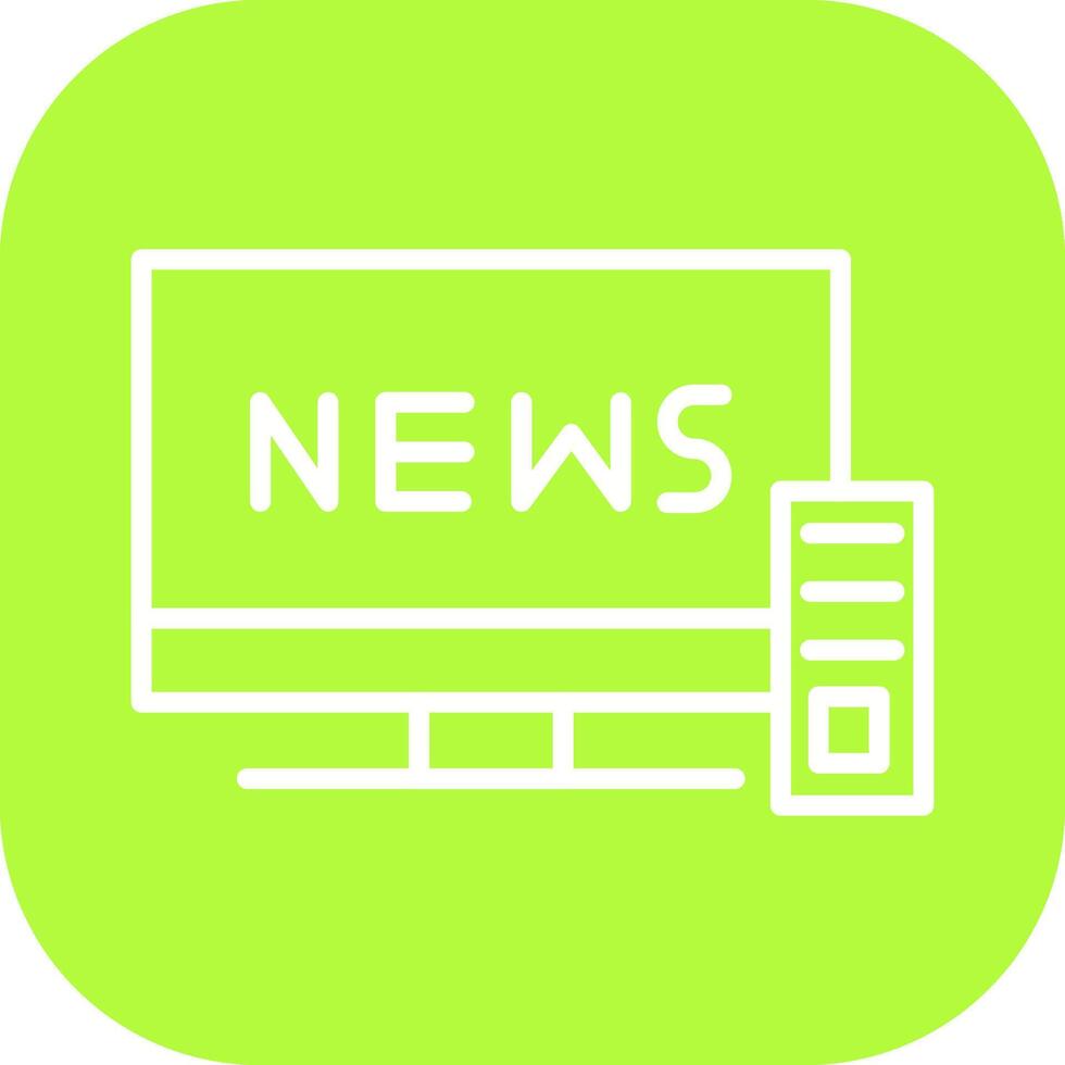 TV News Icon Design vector