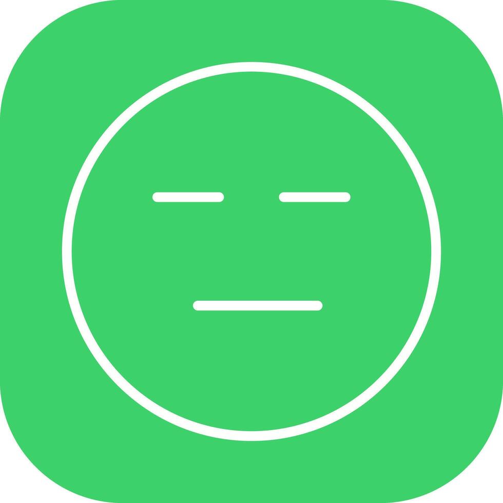 Neutral Face Icon Design vector