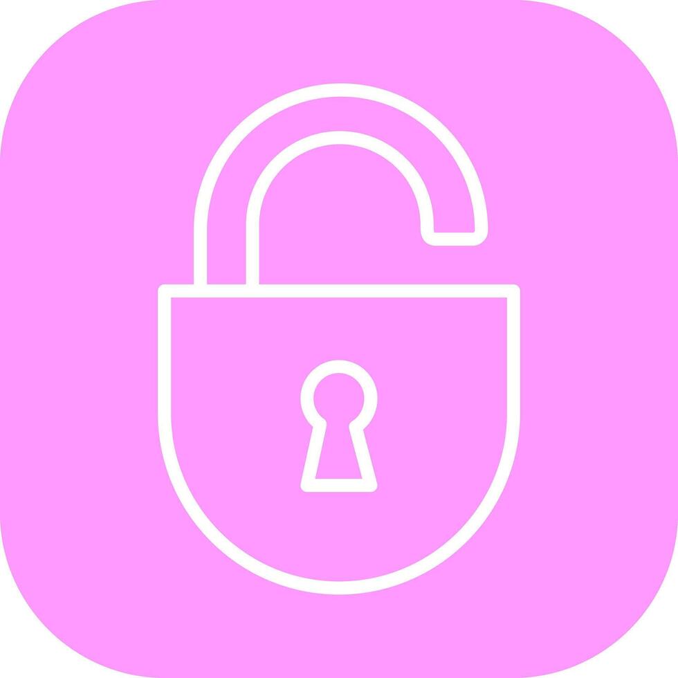 Open Lock Icon Design vector
