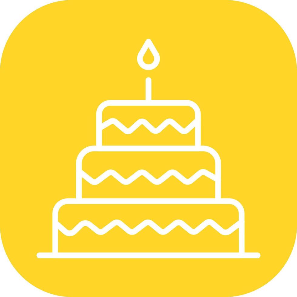 Cake Topper Icon Design vector