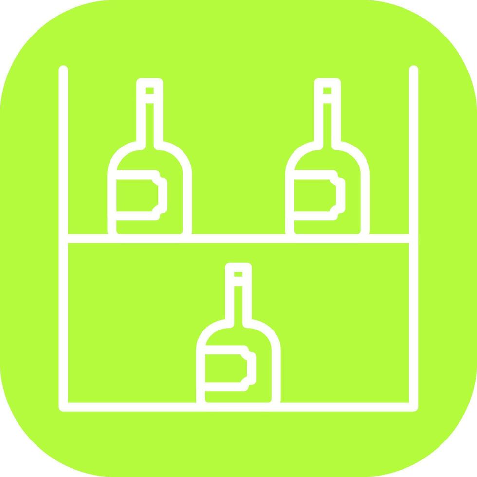 Wine Rack Icon Design vector