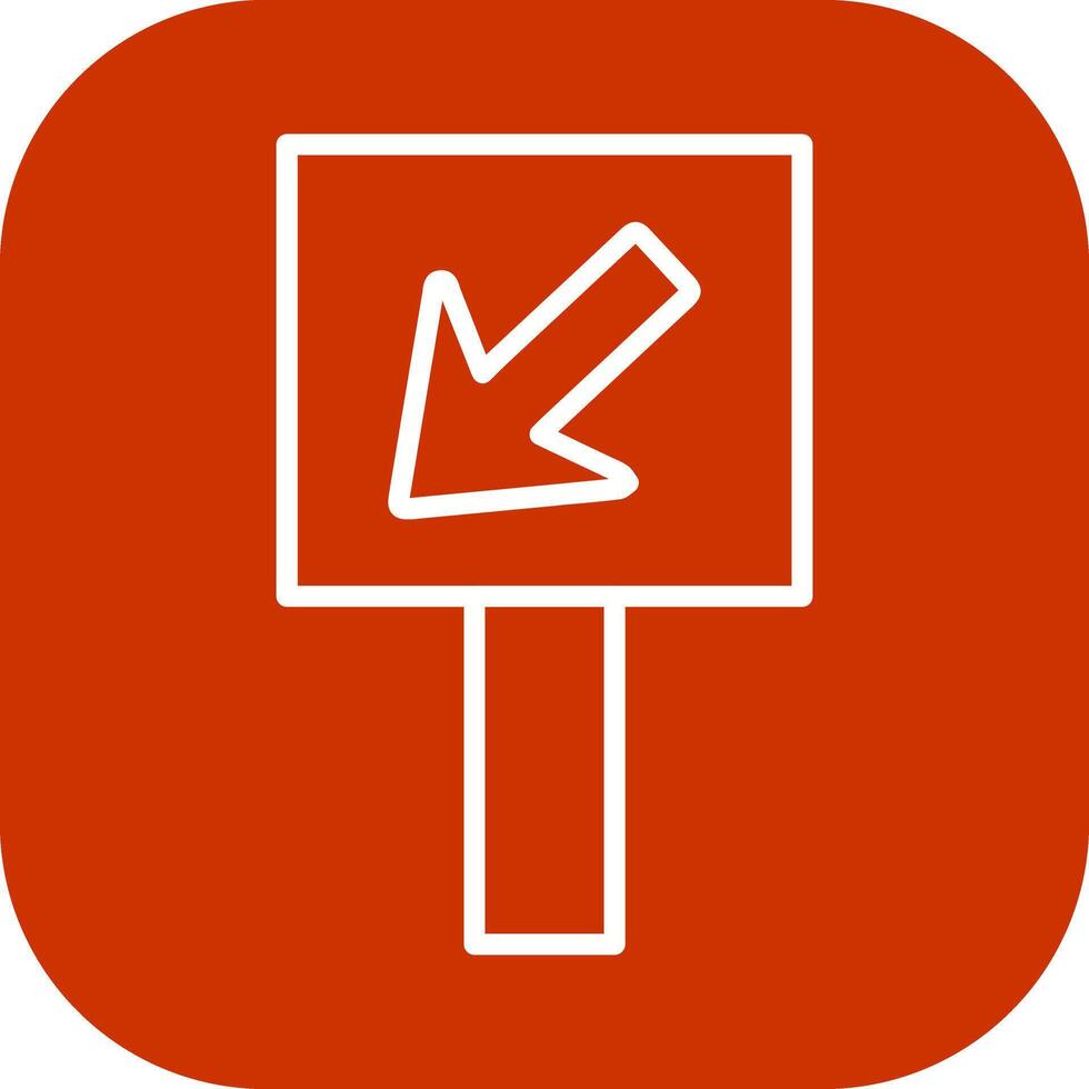 Diagonal Down Left Arrow Icon Design vector