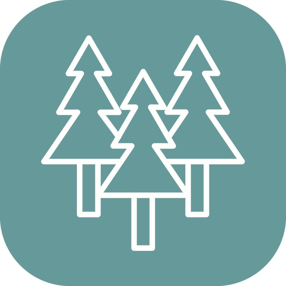 Evergreen Tree Icon Design vector