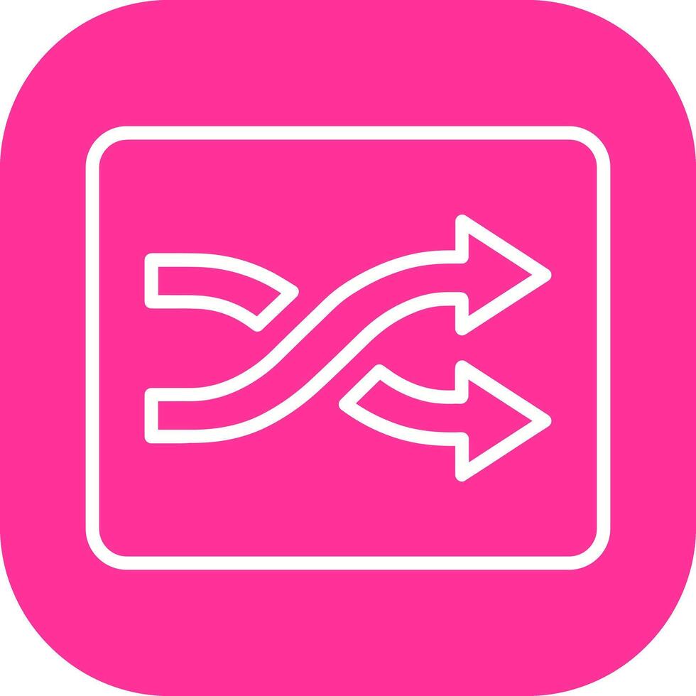 Shuffle Tracks Button Icon Design vector
