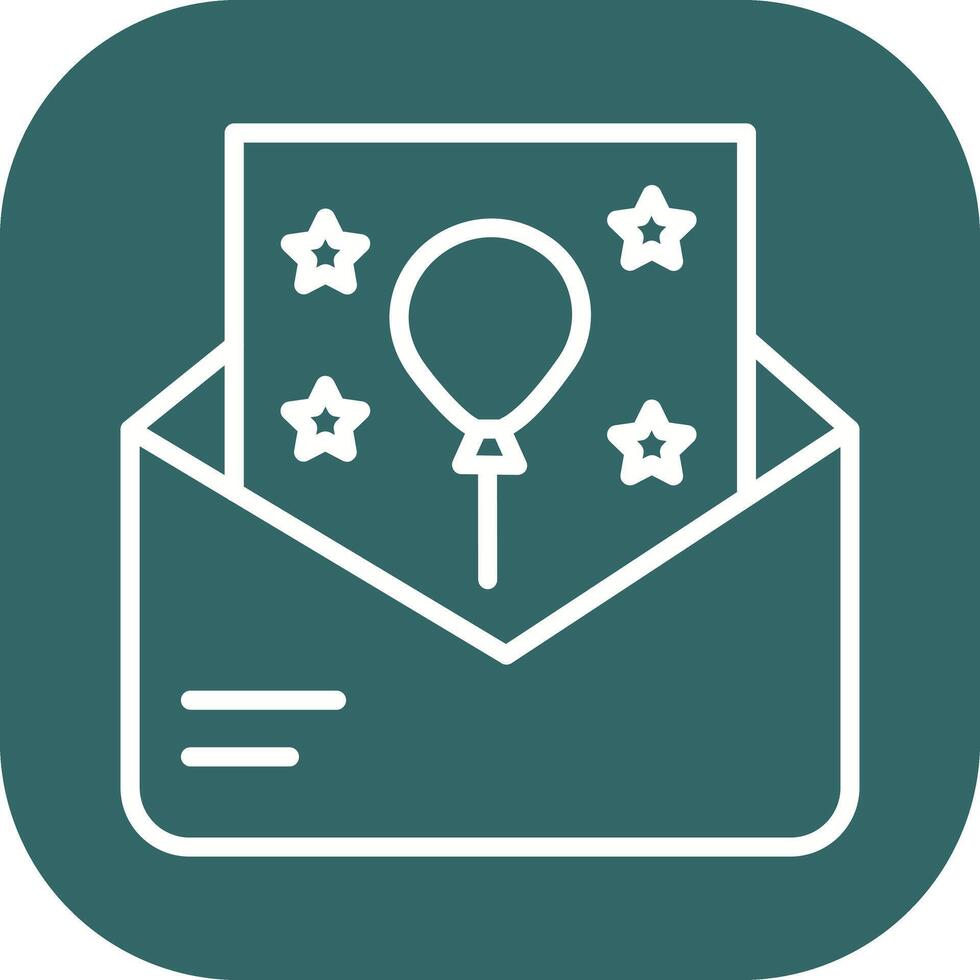 Party Invitation Icon Design vector