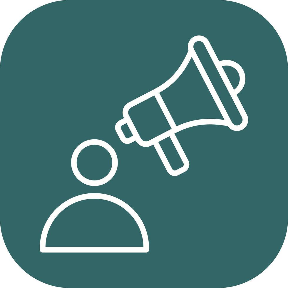 Advertiser Icon Design vector