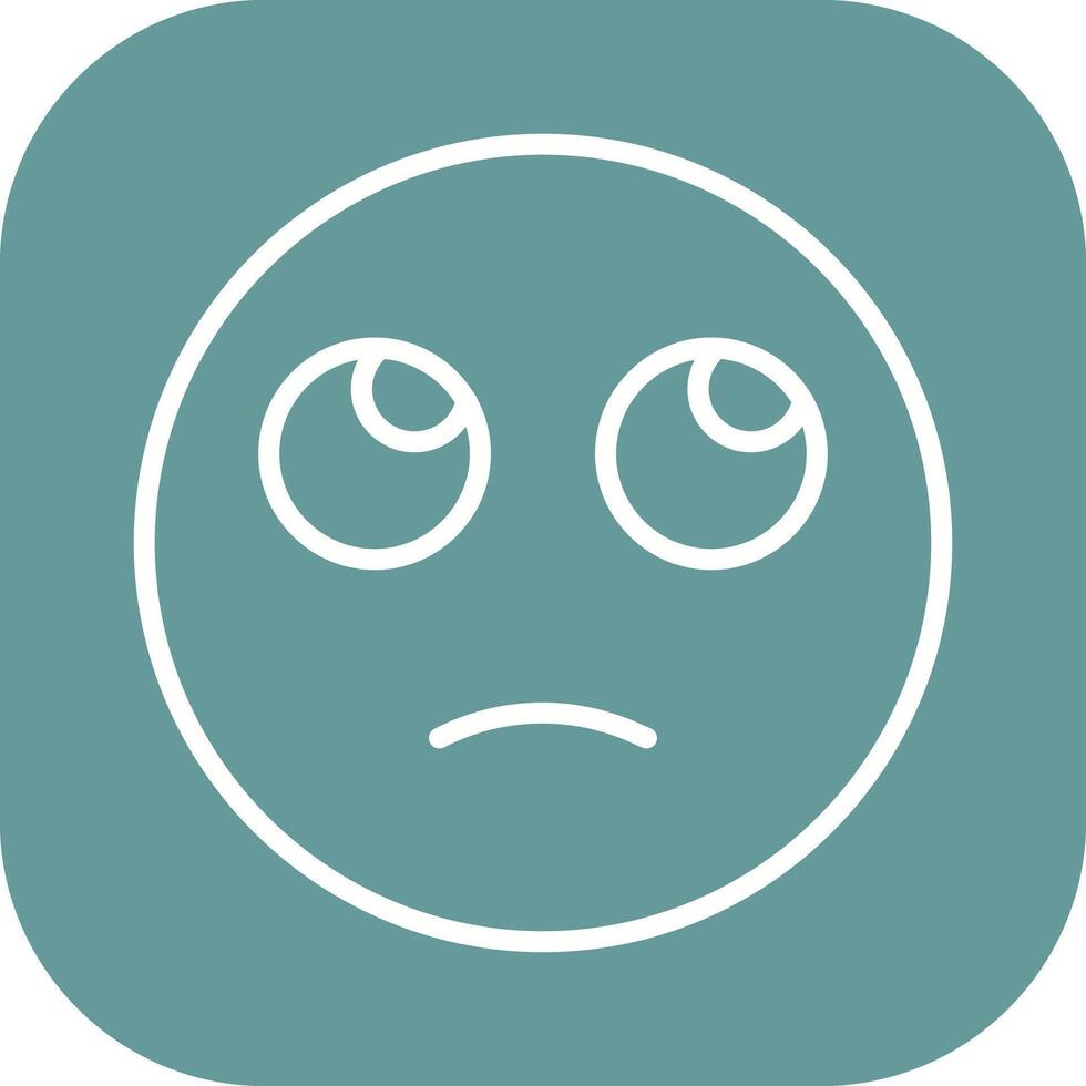 Face with Rolling Eyes Icon Design vector