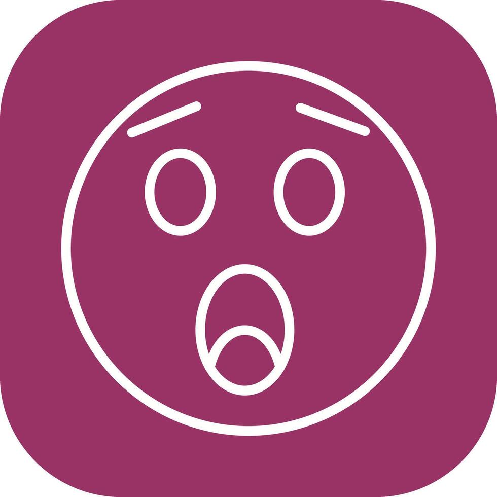 Astonished Face Icon Design vector
