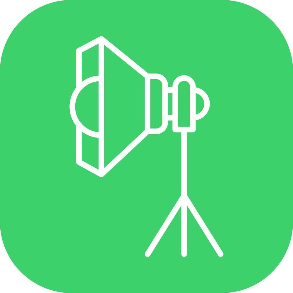 Photography Studio Lights Icon Design vector