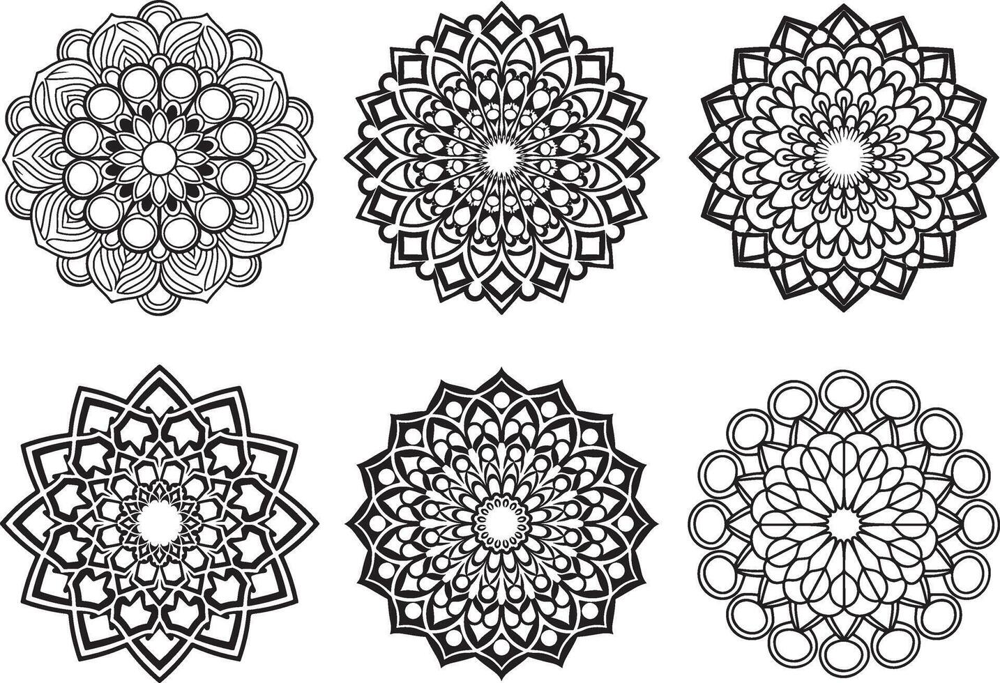 Handcrafted Mandala with Floral Inspirations vector